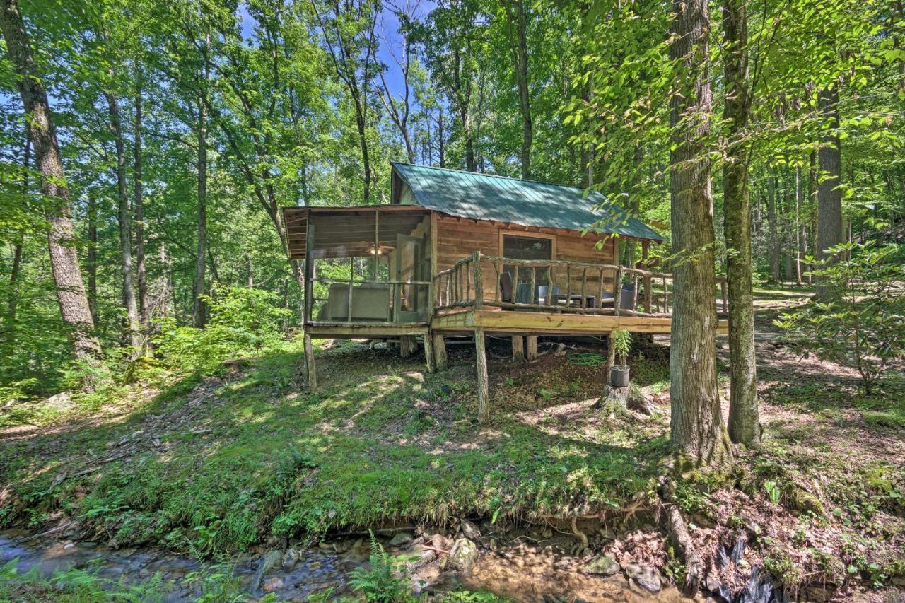 Creekside Cabin With Deck In Pisgah Forest! Barnardsville Exterior photo